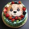 Fruit Salad Face Cake: A Hyper-realistic Cheetah-shaped Delight