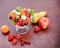 Fruit salad with fruit resh fruit
