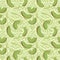 Fruit seamless pattern for textile products, kiwi pieces with juice splashes, kiwi smoothie in a flat style.