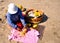 Fruit seller at goa beach