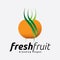 Fruit Shop â€“ Garden Fresh Orange Logo