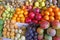 Fruit Stall Inside the Mercado Central de San Pedro, a Famous Local Market in Cusco of Peru