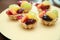 Fruit tarlets dessert