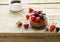 fruit tartlet on a wooden table