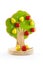 Fruit tree toys with magnets to stick to fruit.