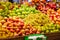 Fruit and vegetable department, fresh fruit crates freshly harvested