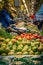 Fruit and vegetable shop at the Valencia Market in November 2014. Spain