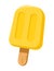 Fruit yellow ice lolly drawn vector icon