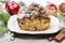Fruitcake with dried fruits and nuts