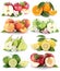 Fruits apple orange lemon nectarine apples oranges fresh fruit c