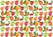 Fruits background apple orange fruit apples apricot oranges cherry