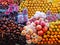 Fruits at Berastagi traditional fruit market