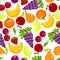 Fruits and berries seamless pattern