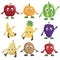 Fruits characters