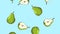 Fruits falling background HD animation HD animation