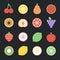 Fruits Flat Icons