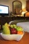 Fruits in hotel room