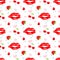 Fruits and lips pattern