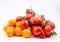 Fruits: little orange and cherry tomatoes