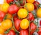 Fruits: little orange and cherry tomatoes