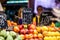 Fruits market, in La Boqueria,Barcelona famous marketplace