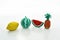 Fruits from plasticine.