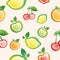 Fruits seamless background