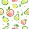 Fruits seamless background
