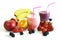 Fruits and smoothies