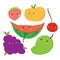 Fruits Vector Drawing