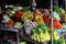 Fruits and vegetable at local asian market