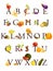 Fruits and vegetables alphabet