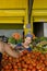 Fruits and vegetables close market Hadera Israel