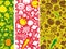 Fruits and vegetables pattern.