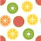 Fruits wallpaper art design vector illustration seamless, vector tropical seamless, fruit summer design for textile, poster, banne