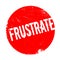 Frustrate rubber stamp