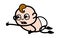 Frustrated Cartoon Baby yelling