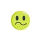 Frustrated face emoticon flat icon