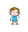 Frustrated Face with Sweat - Cute Cartoon Kid Vector