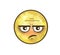 Frustrated and resentful emoji, part of a large collection of quirky and unique emoticons.