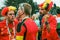 Frustrated supporters belgian men. FIFA World Cup