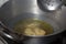 Frying pakode in pan with oil, very popular street food in India.famous indian food, Selective focus on subject