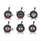 Frying pan cartoon character are playing games with various cute emoticons