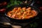 Frying pan chicken masala. Generate Ai