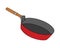 Frying pan clip art illustration vector isolated