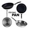 Frying Pan Kitchen Utensil Collection Set Vector