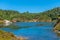 Frying pan lake and echo crater at Waimangu volcanic valley un New Zealand