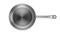 Frying Pan Stainless Kitchenware Top View Vector