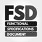 FSD - Functional Specifications Document, concept background