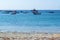 Fshing boats anchored off the coast of Antofagasta, Chile.